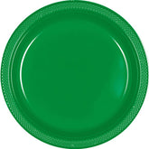 صحون ورقية لون اخضر 10.5 انش 20 قطعة